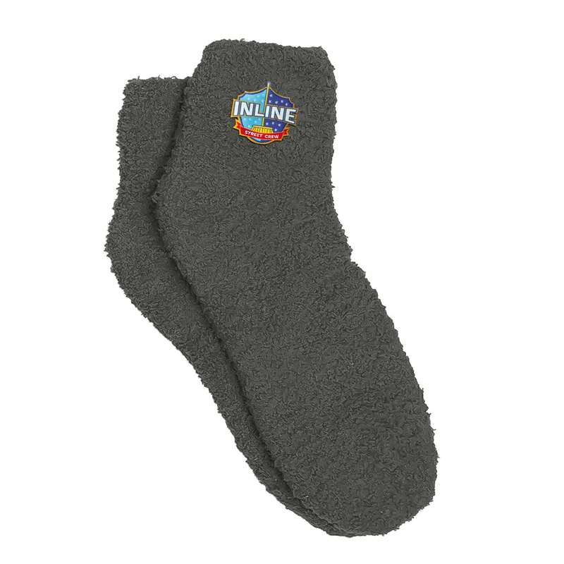 Fuzzy Socks With Woven Patch — view 9