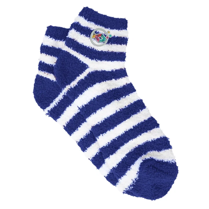 Customized Fuzzy Stripe Socks — view 4