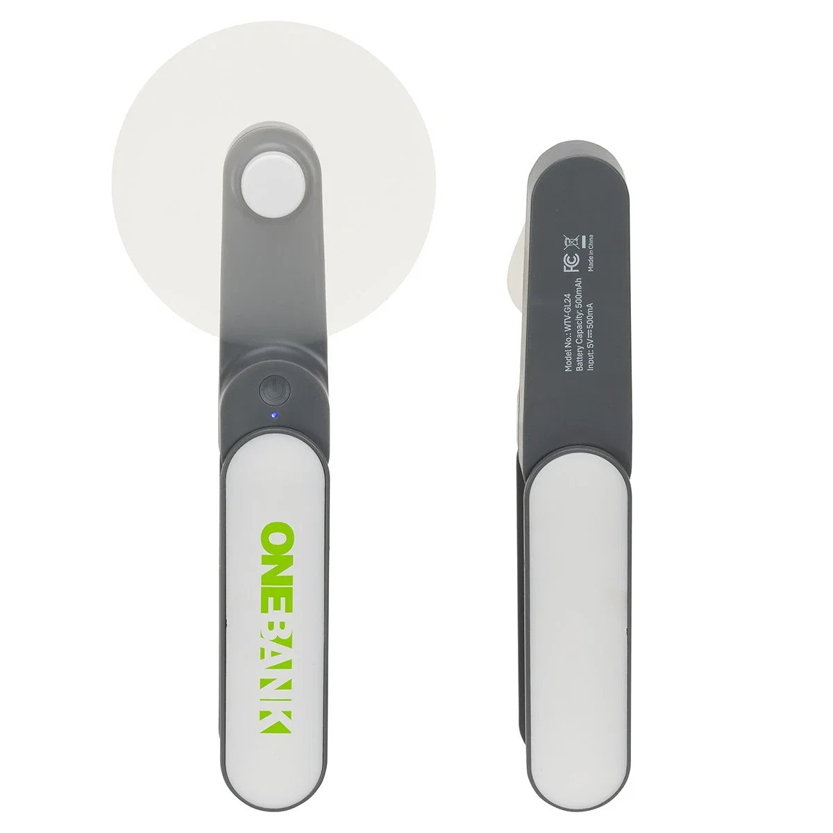 Gale Rechargeable Fan with Swivel Handle view 2
