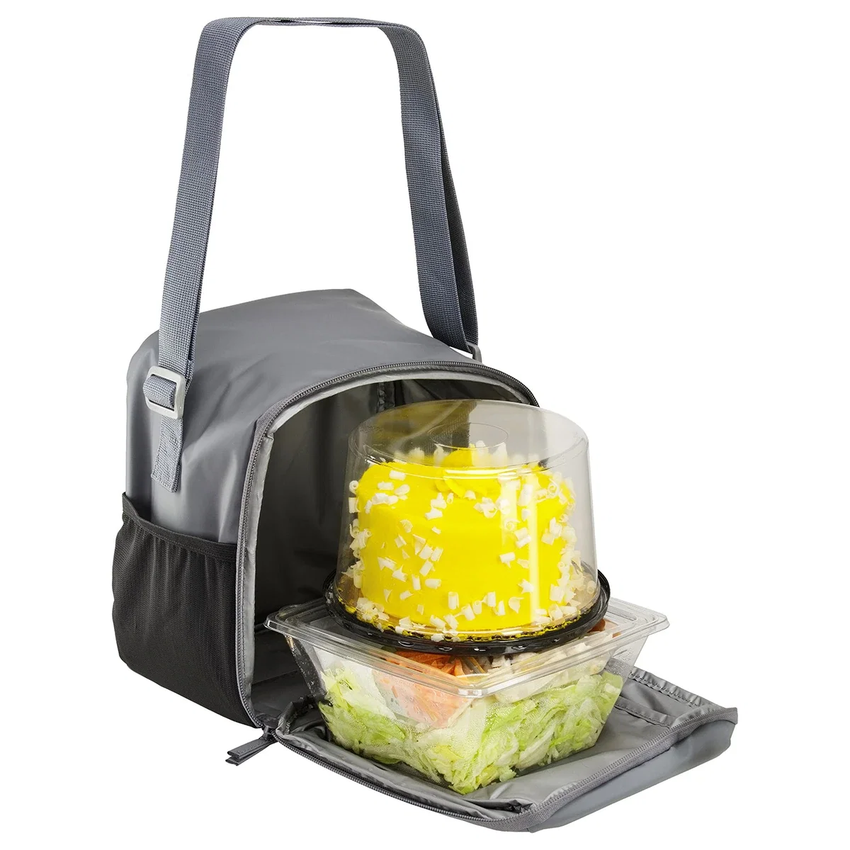 Side profile of the promotional Galleon Lunch Cooler Bag