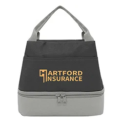 Galley insulated lunch bag on a job site, lifestyle shot