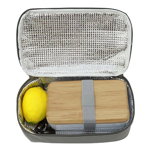 Galley promotional lunch bag, insulated interior detail