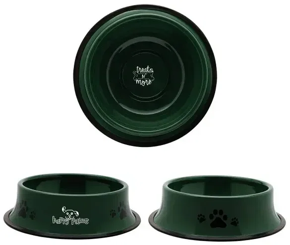 Logo Stainless Steel Pet Bowl — view 2