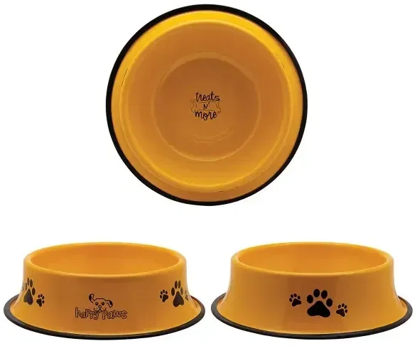 Logo Stainless Steel Pet Bowl — view 5