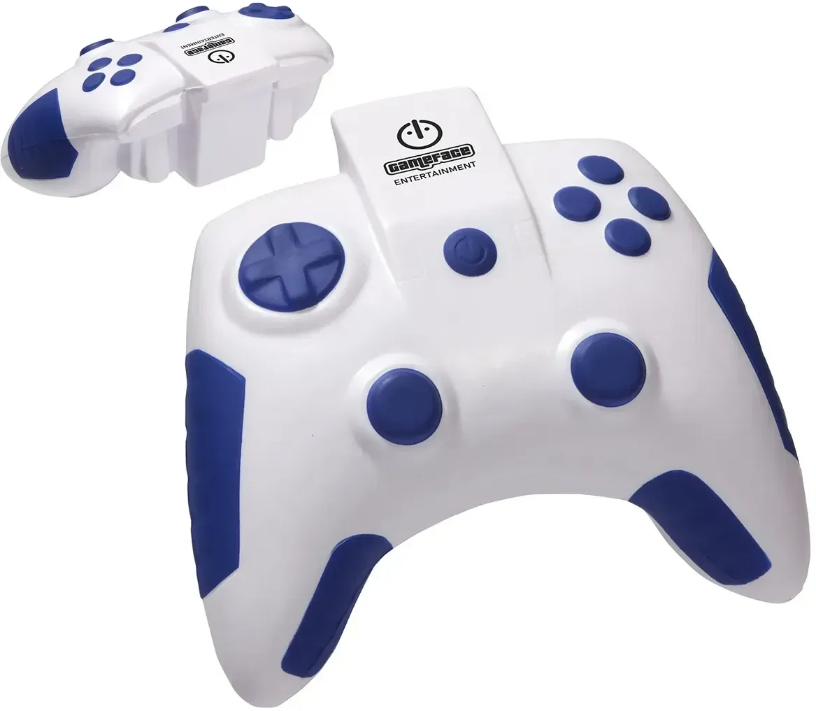 Game Controller Stress Reliever, custom gamepad foam squeeze toy for branded esports logo giveaways