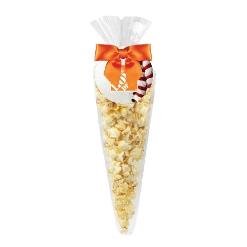 Game-Day Baseball Popcorn Cone Bags — view 1