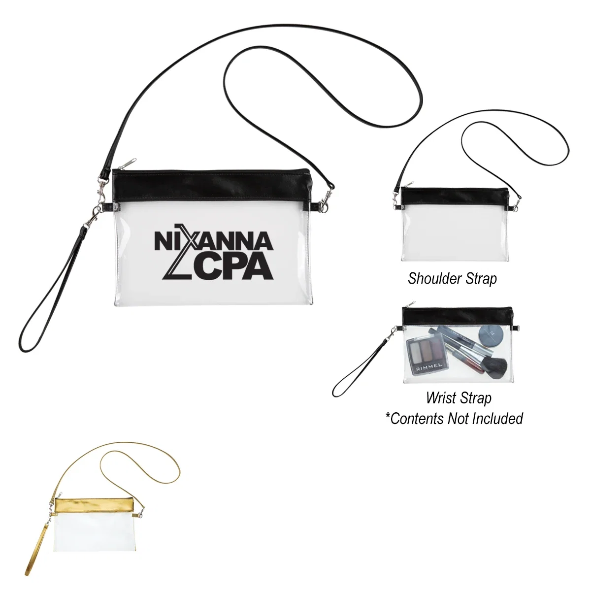 Hand carrying the wristlet by its loop at an event