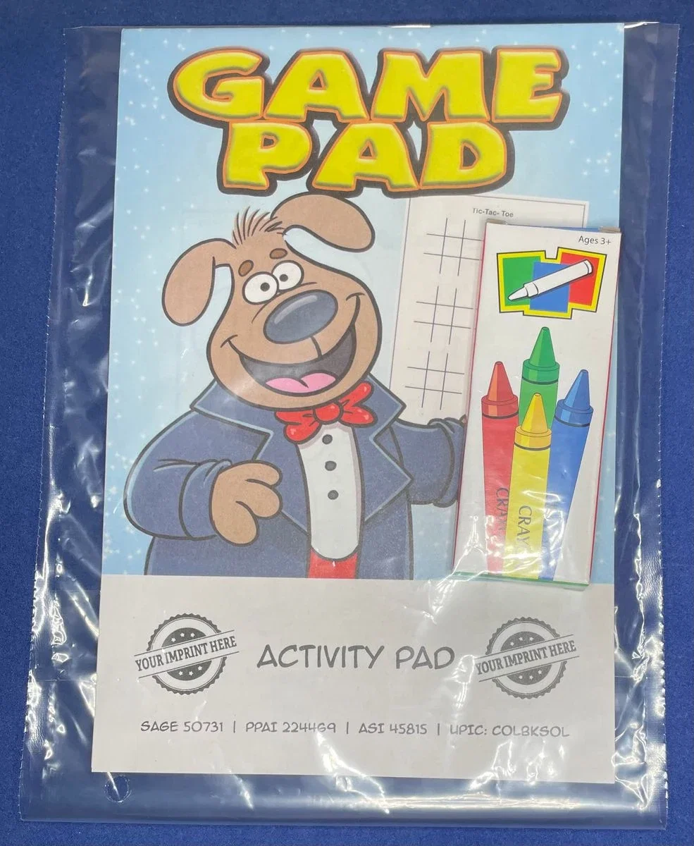 Game Pad Children’s Activity Pad - Interactive Fun Set Made in USA