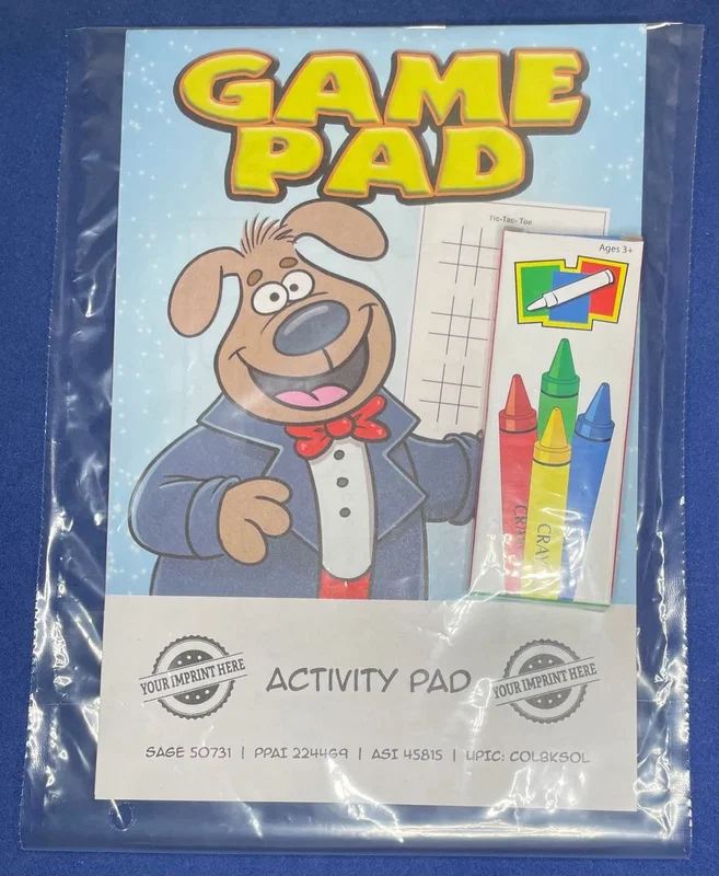 Game Pad Children’s Activity Pad - Interactive Fun Set Made in USA
