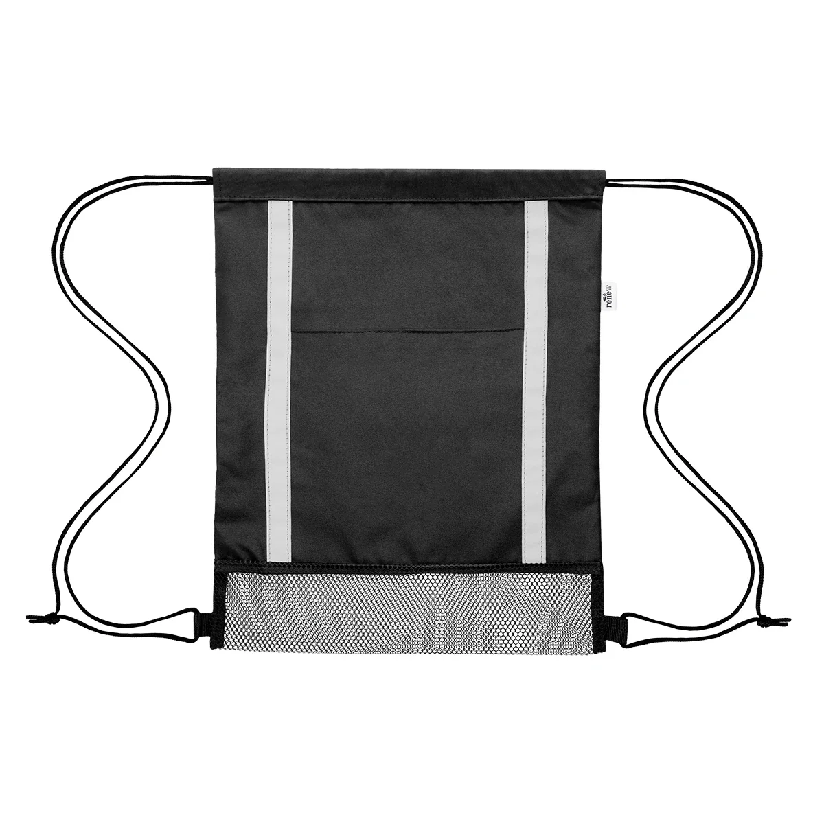 Rear view showing the corner reinforcements and shoulder cords