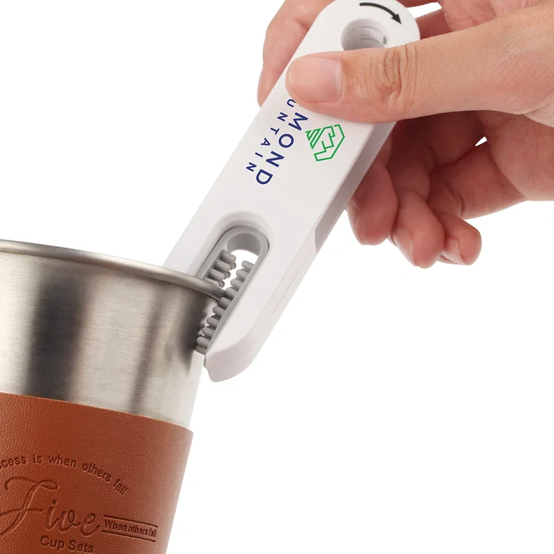 Close-up of the custom Gap 3-in-1 Cleaning Brush's logo imprint area