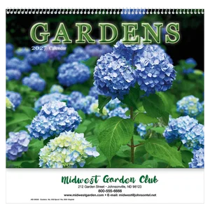 Gardens Wall Calendar: 2025 Spiral Bound