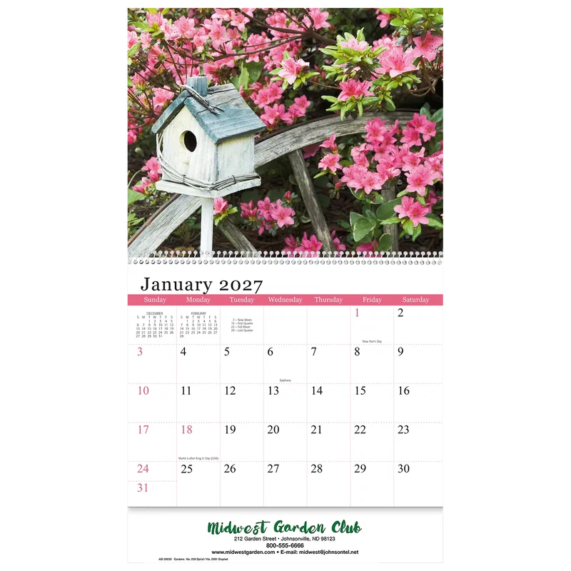 Gardens Wall Calendar: 2025 Spiral Bound — view 4