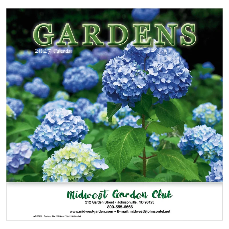Gardens Wall Calendar: 2025 Stapled