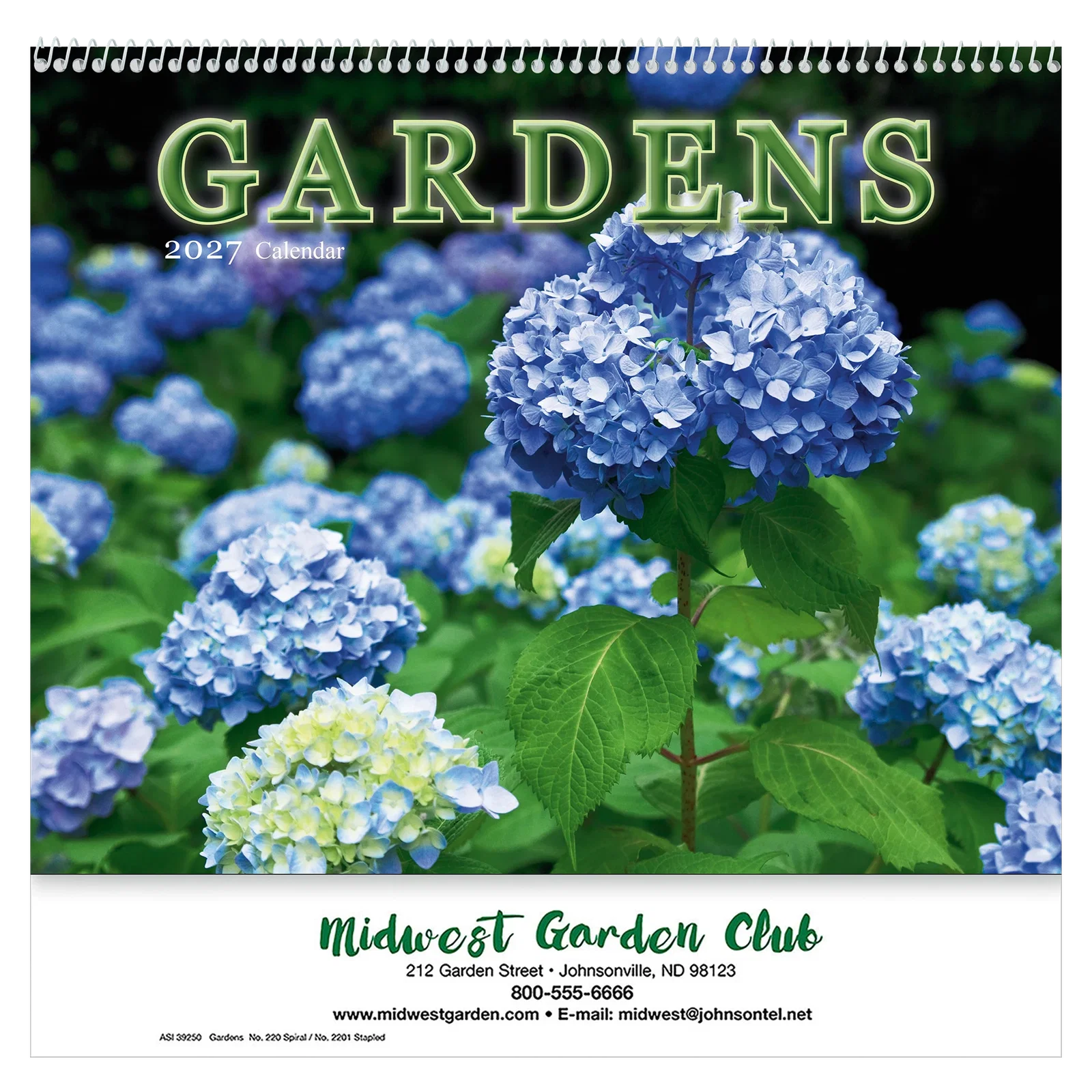 Gardens Wall Calendar: 2025 Spiral Bound