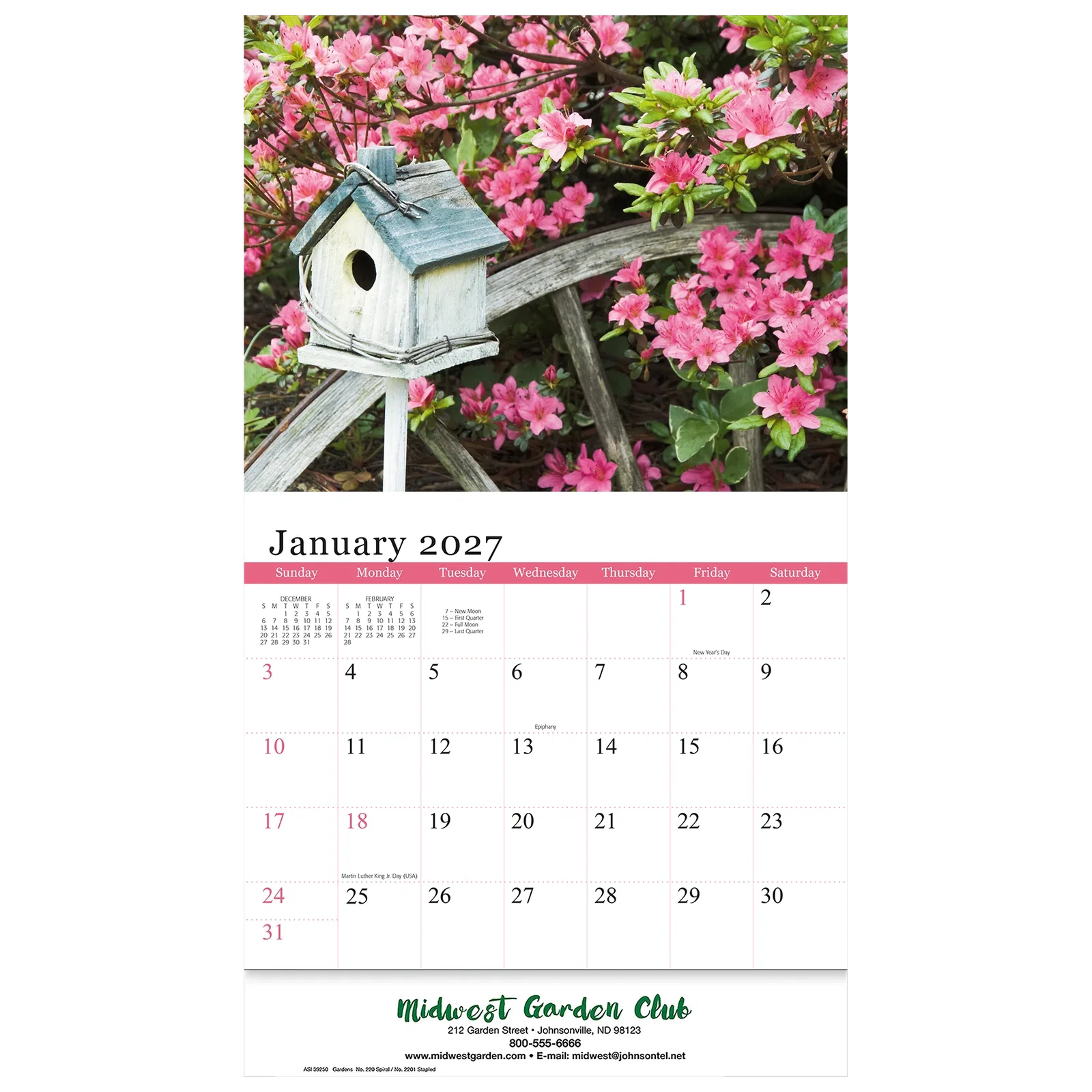 Gardens Wall Calendar: 2025 Stapled — view 2