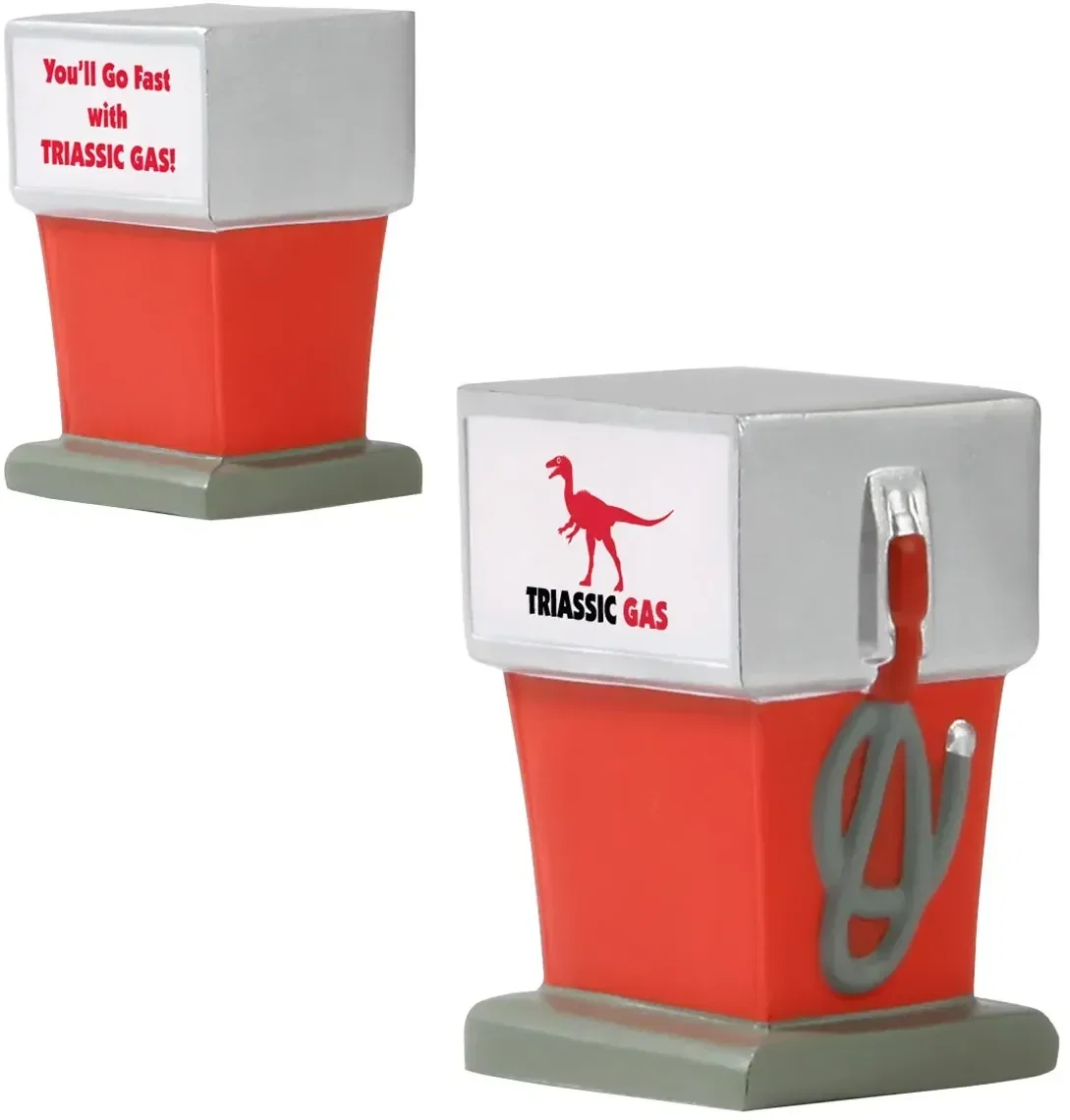 Gas Pump Stress Reliever, a custom pump-shaped squeeze toy for logo-branded promotional fuel campaigns
