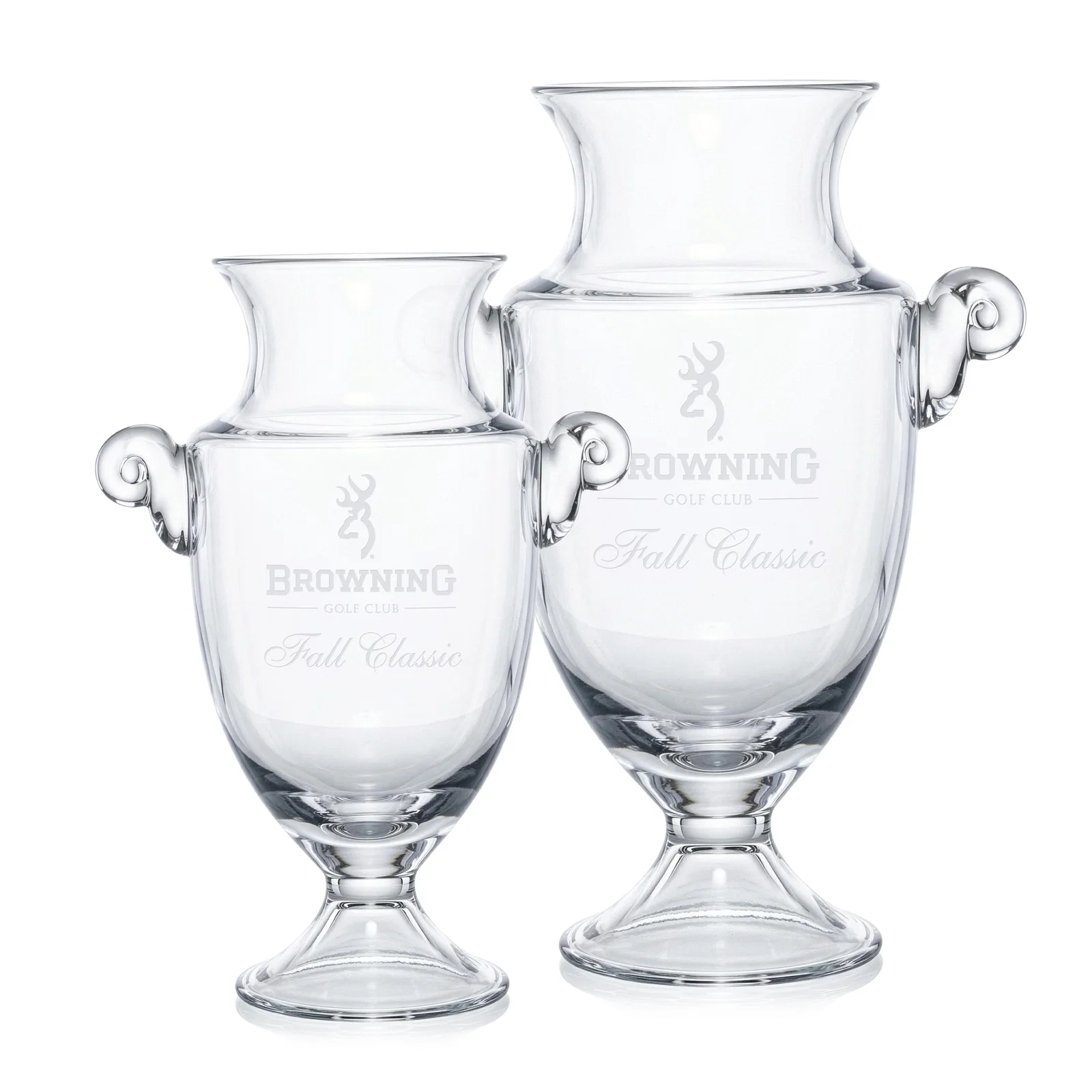 Custom Optical Crystal Golf Trophy Cup for employee recognition