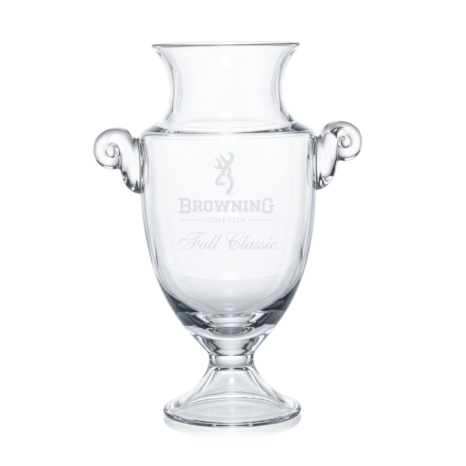 Custom Optical Crystal Golf Trophy Cup for corporate award ceremonies