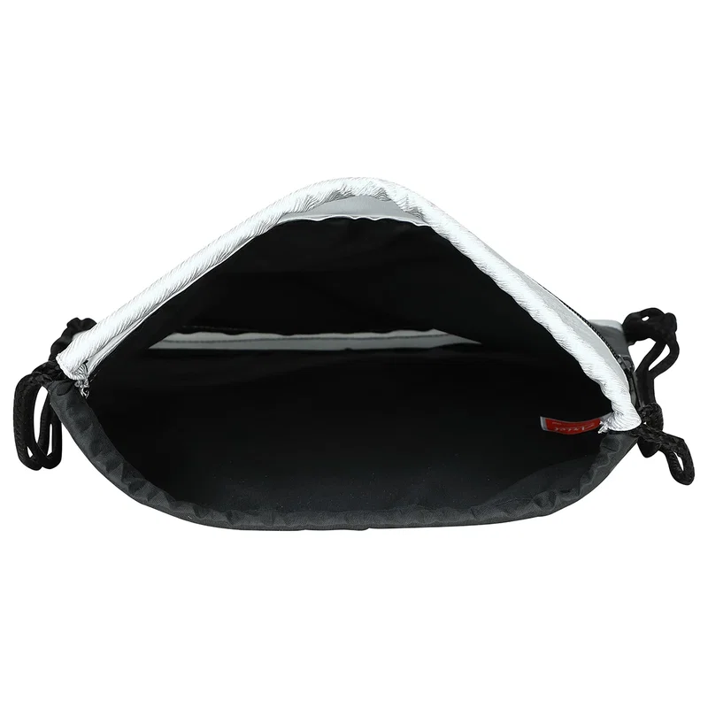 Angled view of the promotional Gateway RPET Drawstring Bag