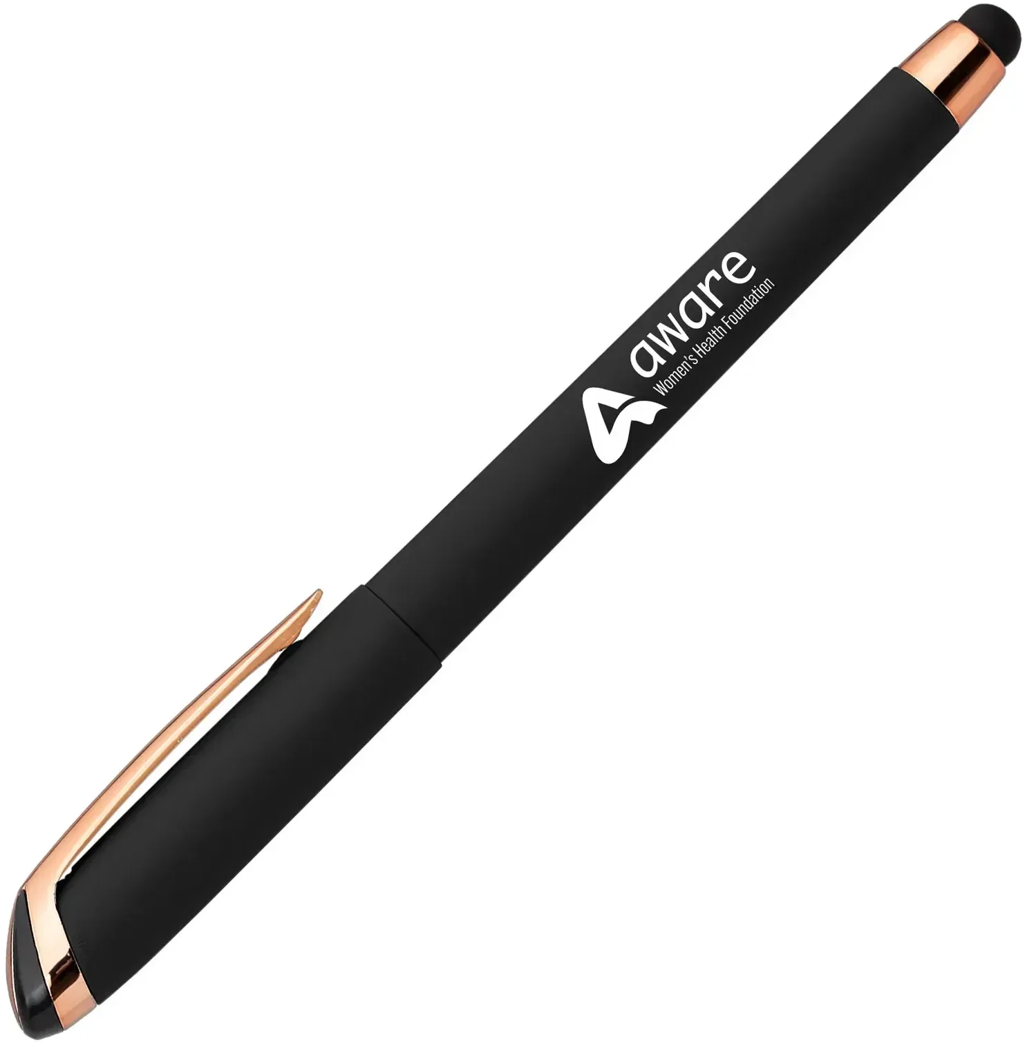 Gazelle Gel Softy Rose Gold Pen w/ Stylus — view 2
