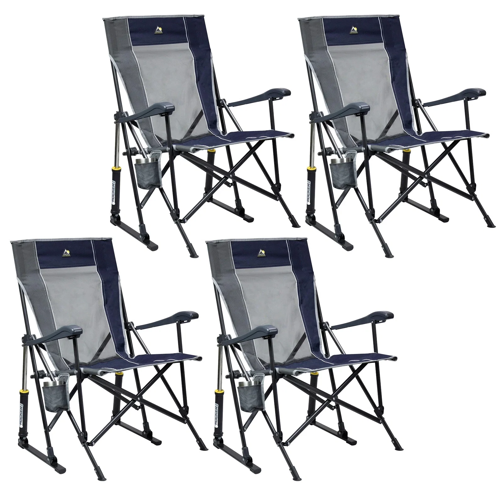 GCI Outdoor Roadtrip Rocker W/Carry Bag (Set Of 4)