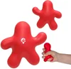 Gel Man Ergonomic Squeeze Stress Reliever in Red