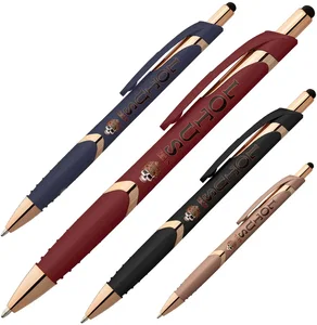 Personalized Gemini Softy Rose Gold Pen with Stylus