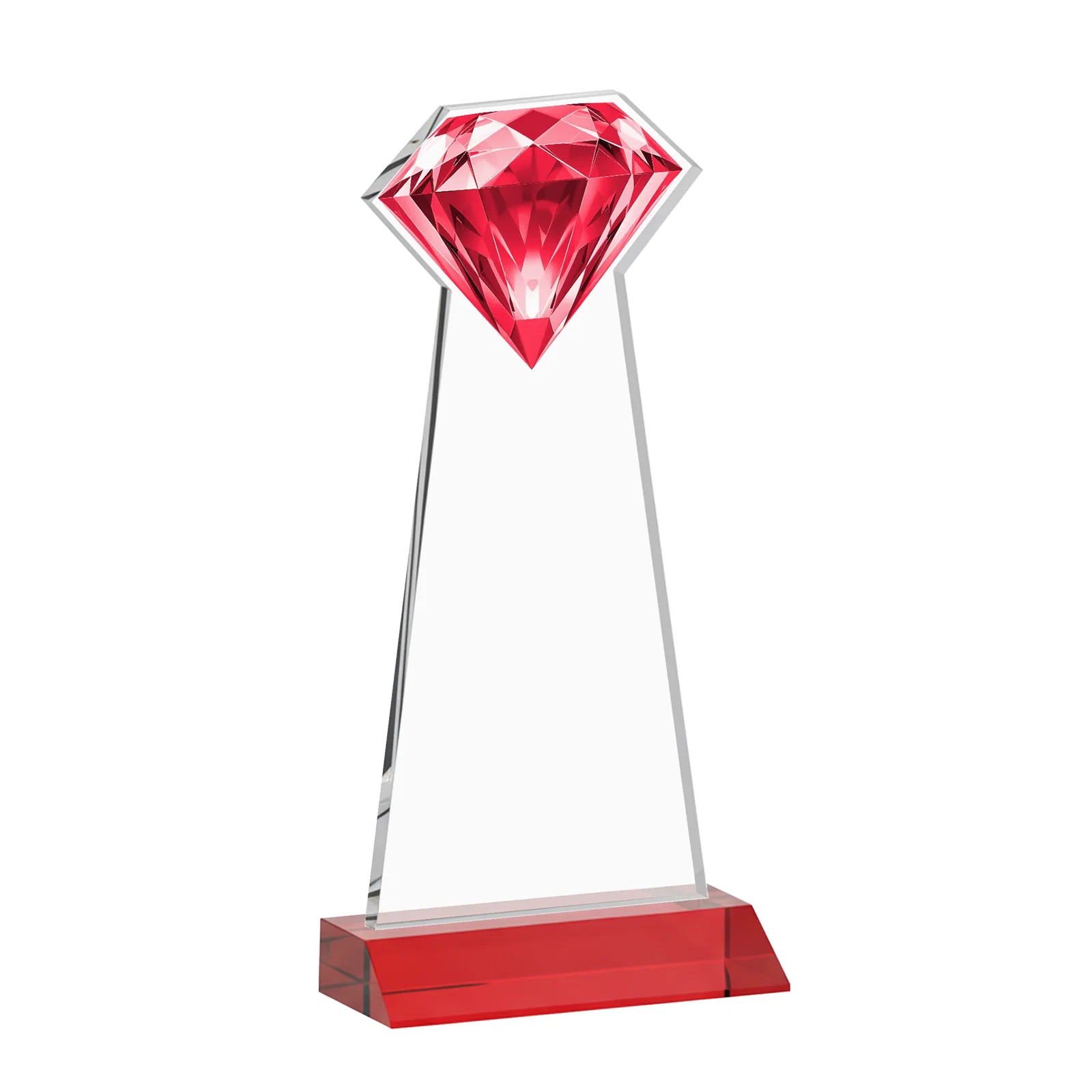 Custom Starfire Crystal Award With a Gemstone Cutout on a Mitered Base, awards, with your logo for dealer and partner awards