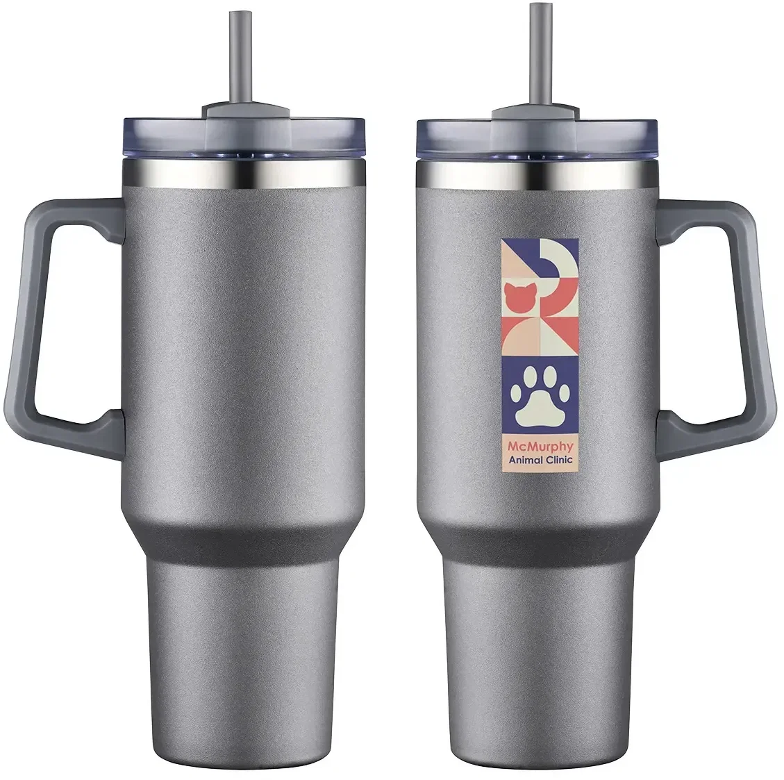 Custom Genoa 40 oz travel mug color option with branded logo imprint