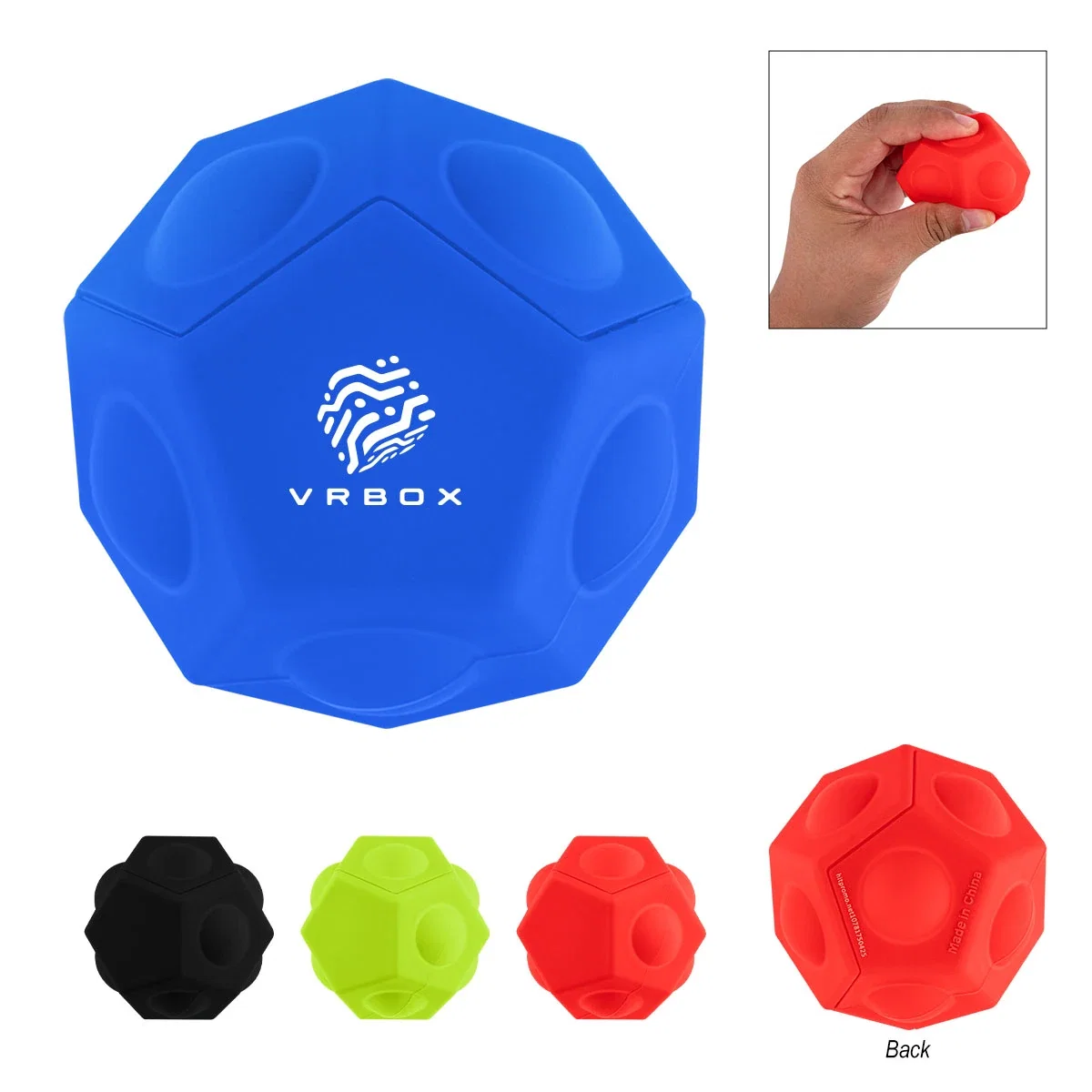 Push pop ball with bubbles across every side