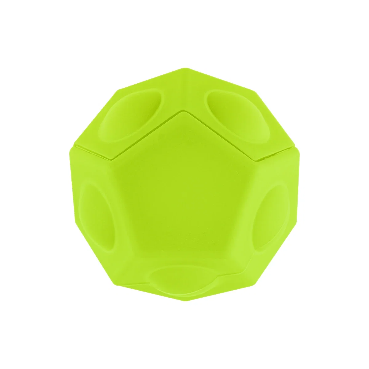 Geometric ball covered in push pop bubbles
