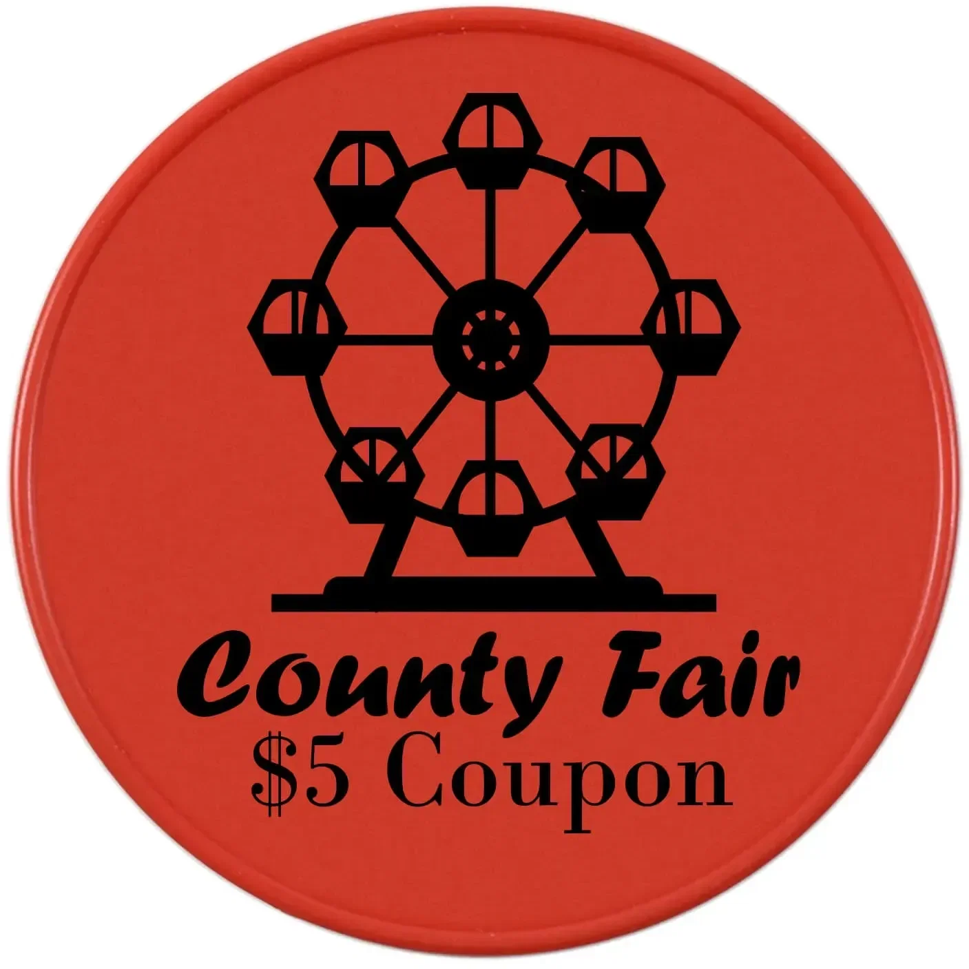 Custom Round Promotional Token (Giant Size) — view 2