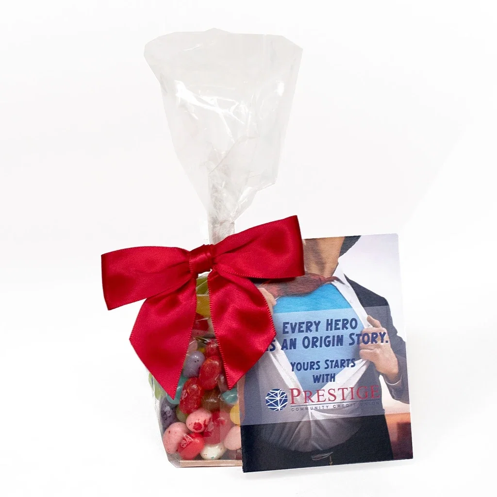 Gift Bag with Printed Card & Rectangle Magnet Premium Fill — Candy Fill: Jelly Belly™ Candy — view 2