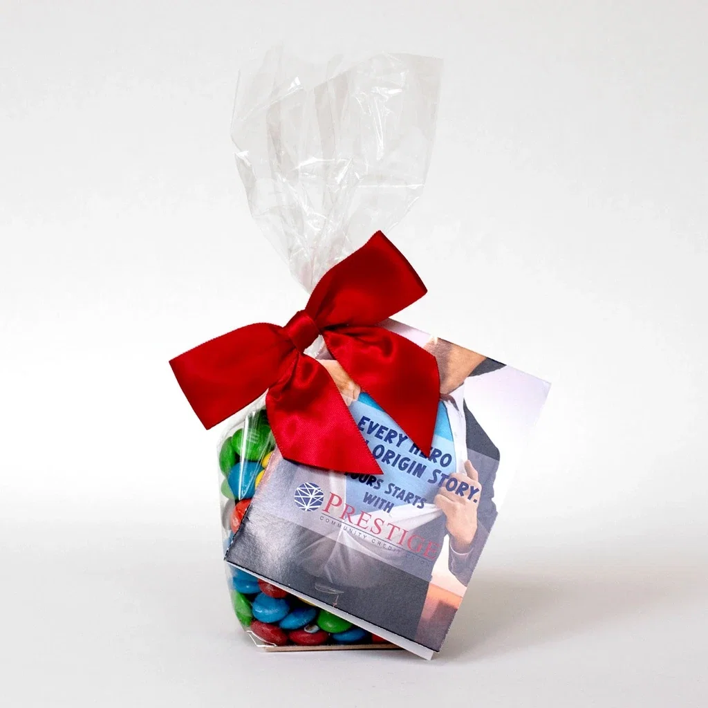 Gift Bag with Printed Card & Rectangle Magnet Premium Fill — Candy Fill: M&M's™ — view 4