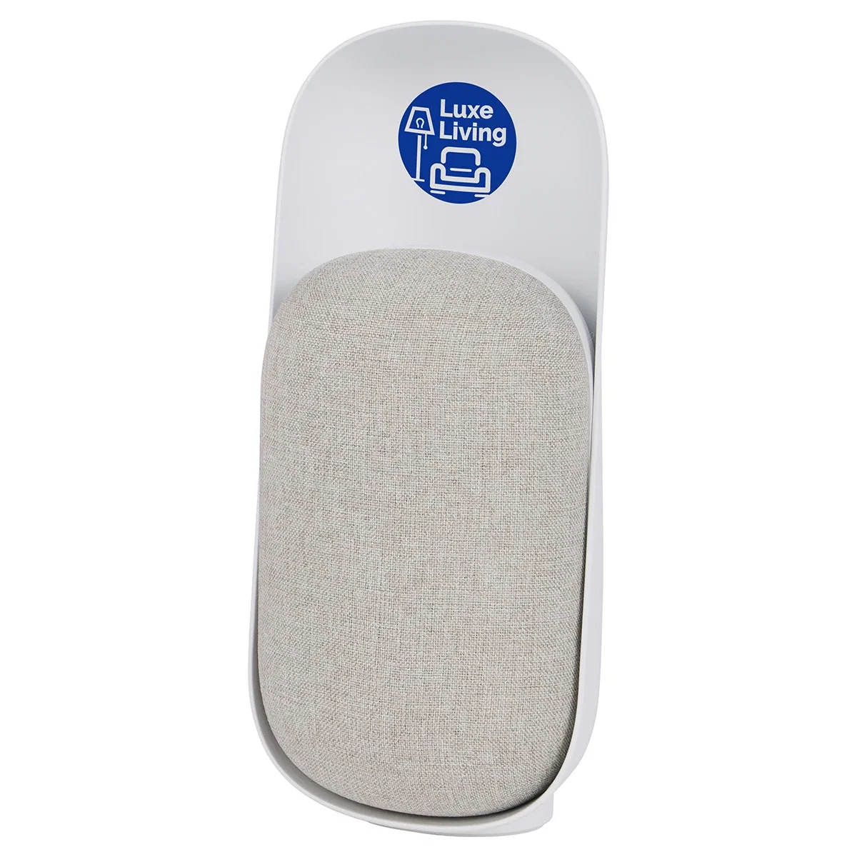 Gig Wireless Speaker on a nightstand playing white noise, bedside lifestyle shot