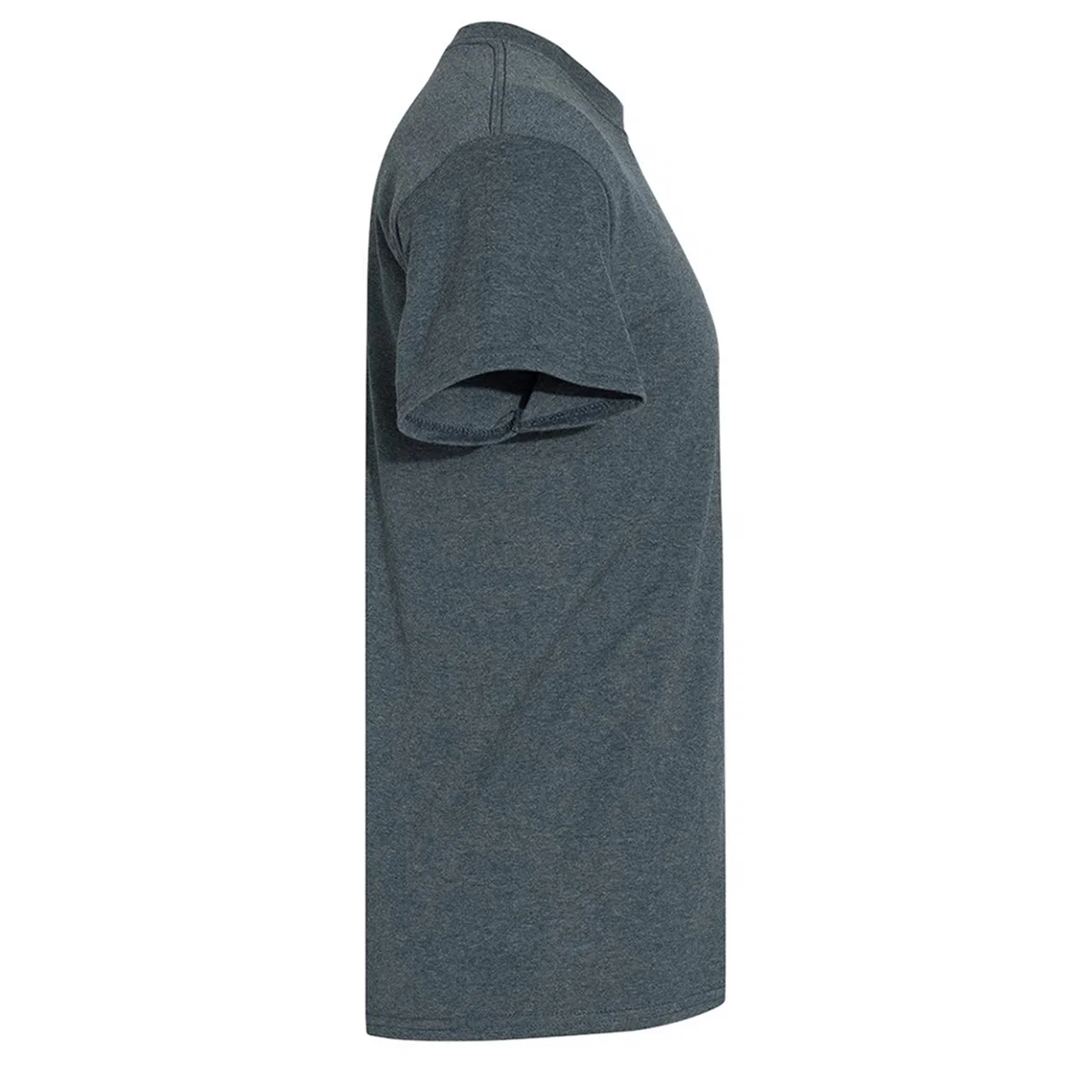 Forest green tee shown flat and unfolded