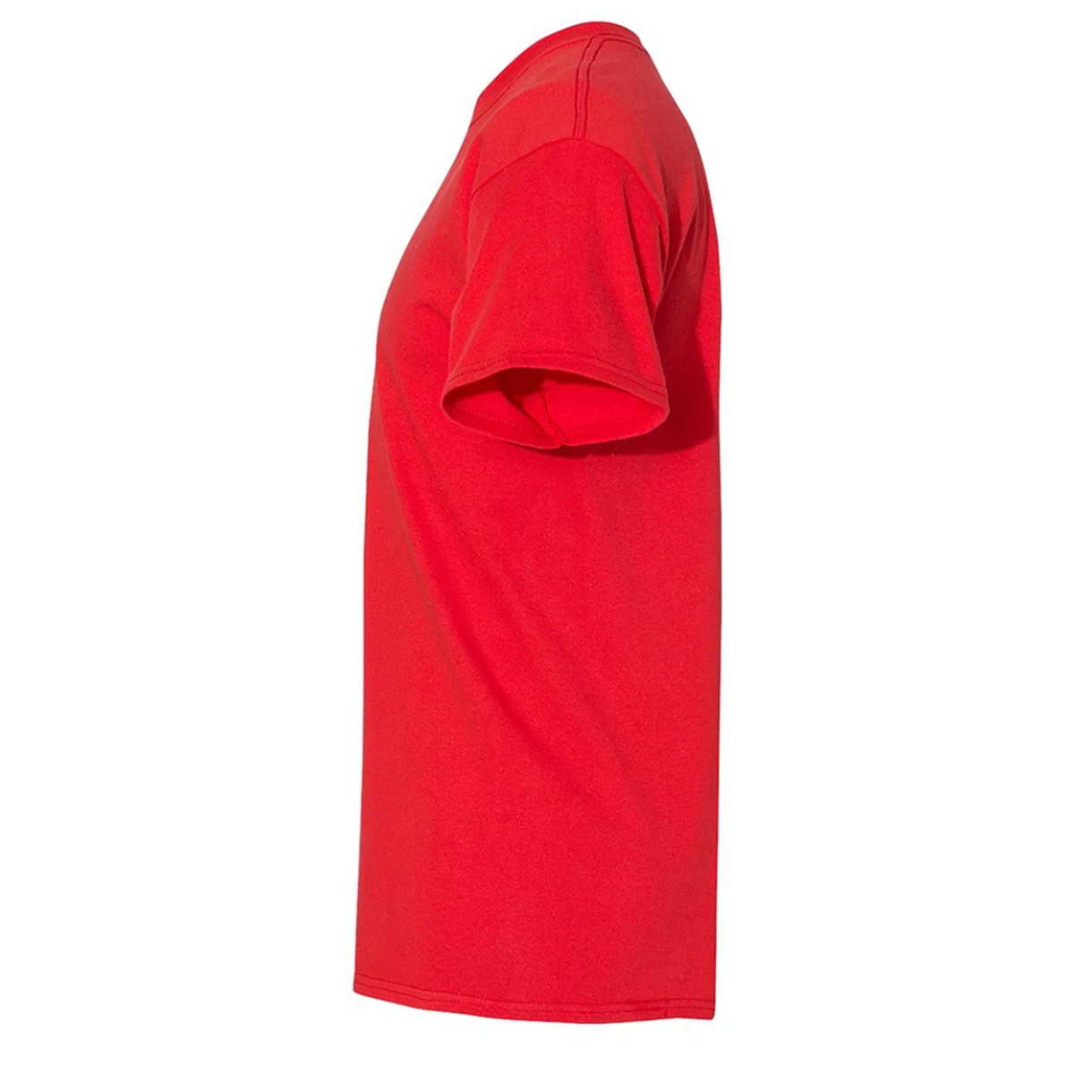 Crew neckline viewed from directly above