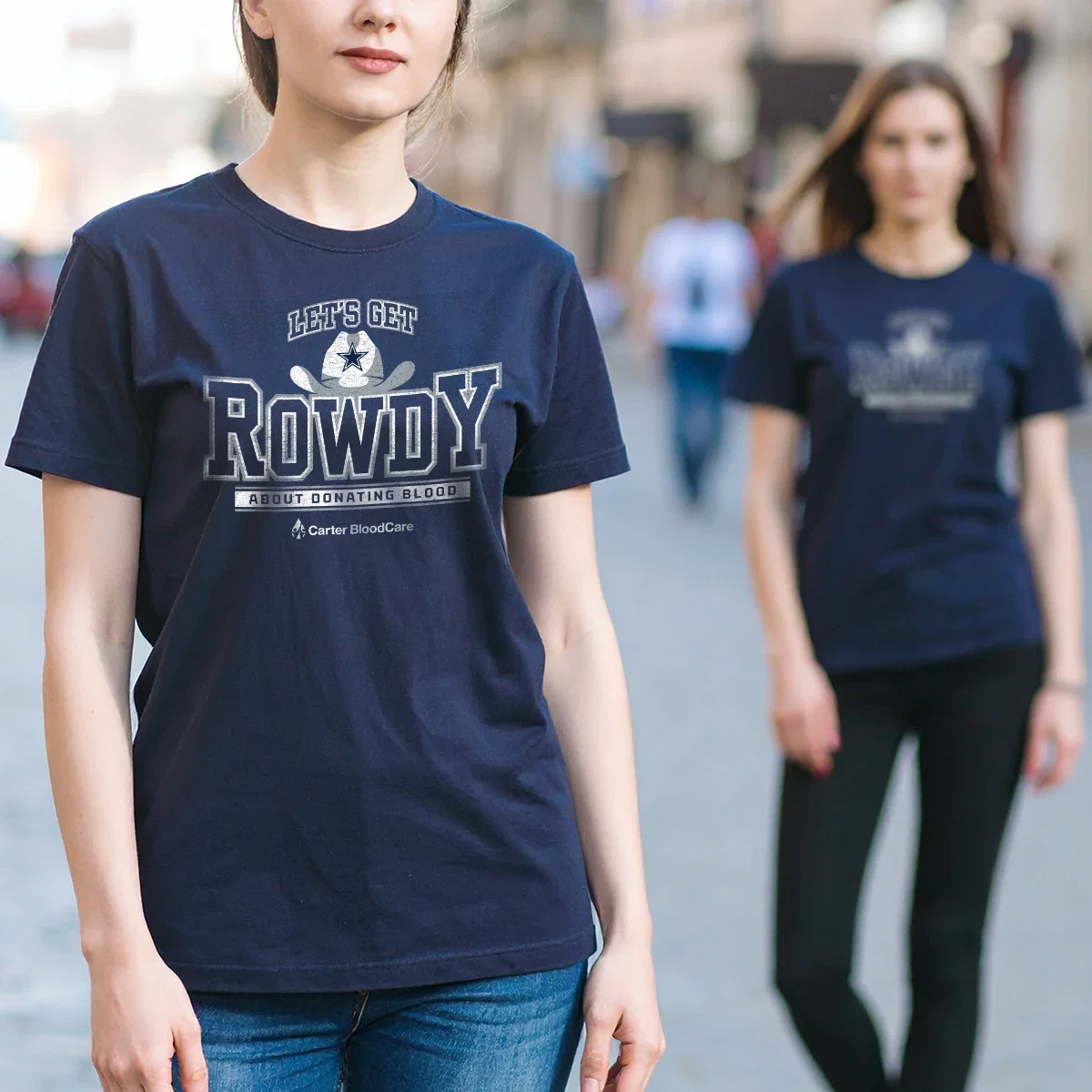 Gildan® Adult Heavy Cotton™ T-Shirt being worn