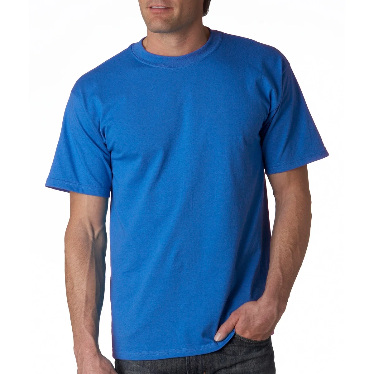 Tee displayed on a hanger at full length