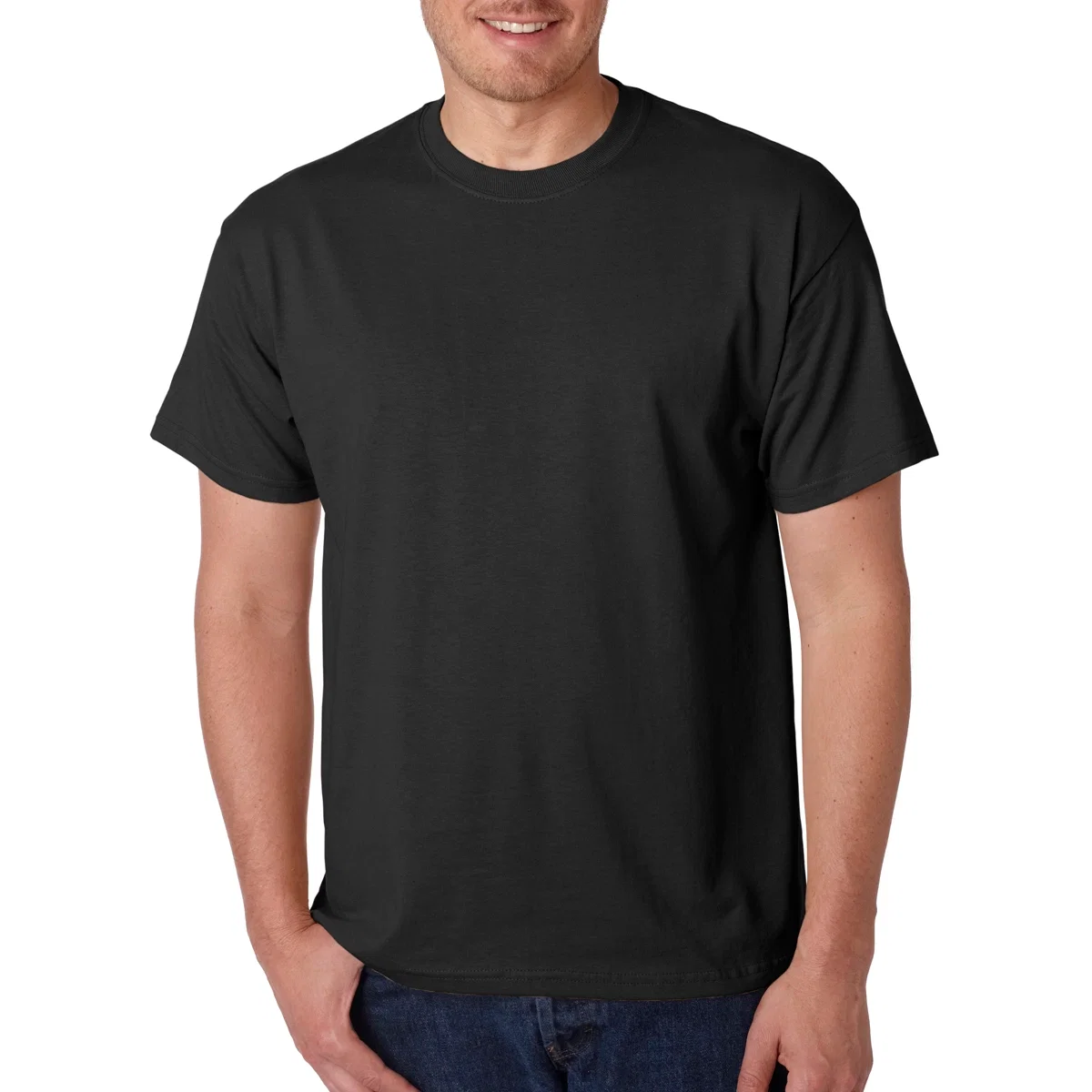 Sleeve hem detail on the classic-fit top