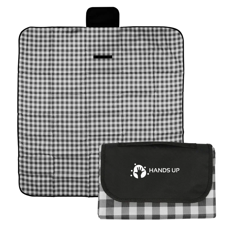 Gingham Roll-Up Picnic Blanket — view 2