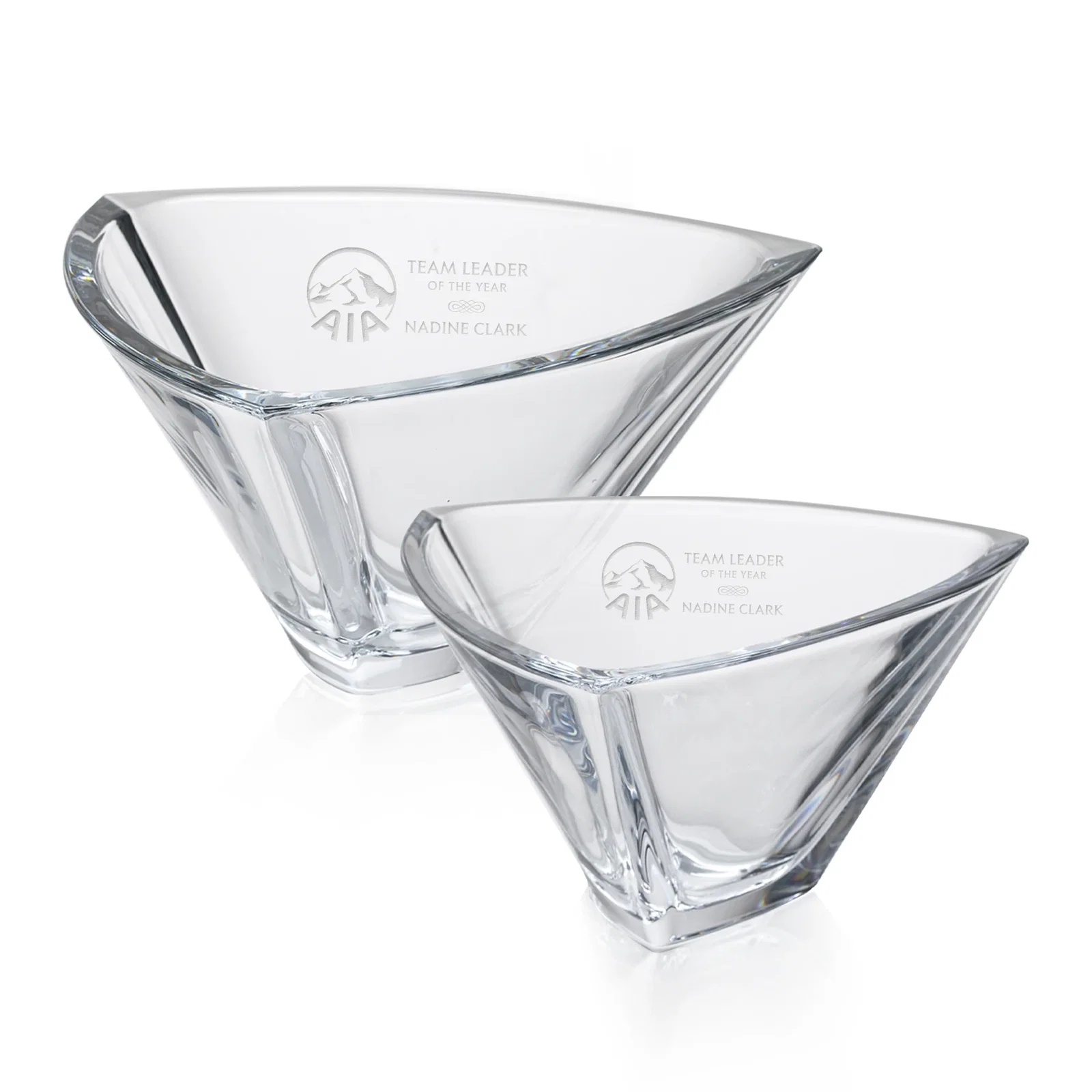 Custom Lead Free Crystalline Bowl - Giosetta for employee recognition