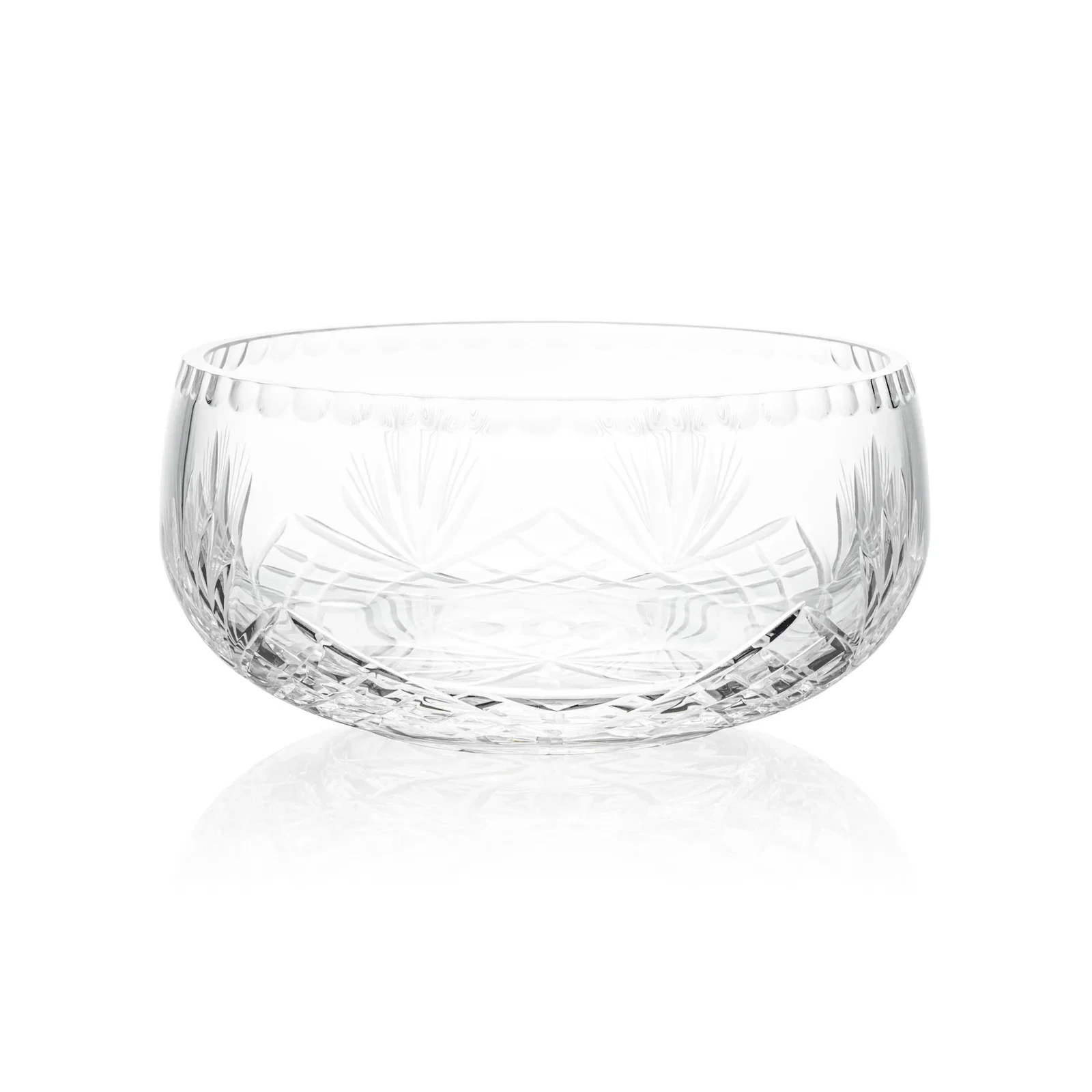 Custom 24% Lead Crystal Bowl Award for team milestone celebrations