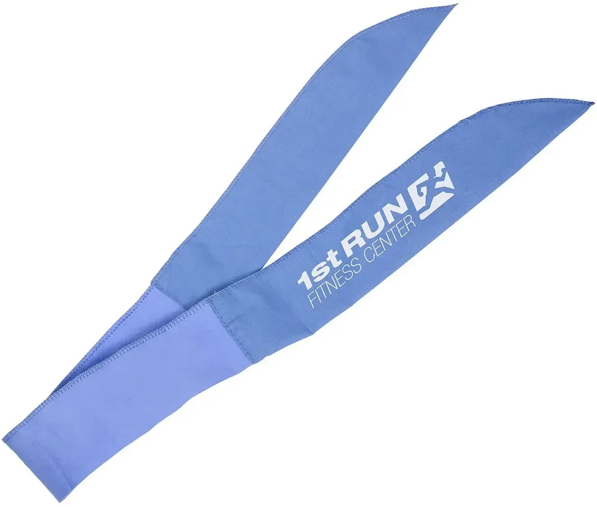 Glacial Evaporative Cooling Scarf, custom cooling neck towel with a full-color branded logo