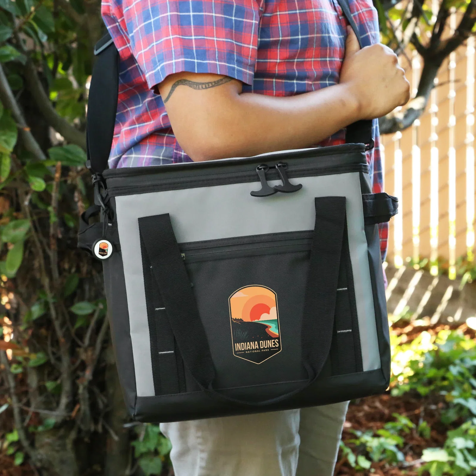 12 Can Glacier Peak Cooler held in hand