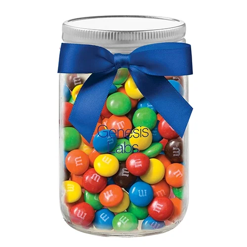 Glass Mason Jars with Satin Bow (12 oz) — view 10