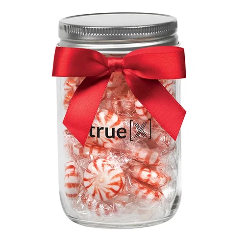 Glass Mason Jars with Satin Bow (12 oz) — view 13