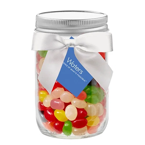 Glass Mason Jars with Satin Bow (12 oz) — view 7