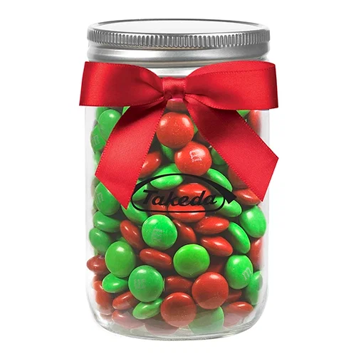 Glass Mason Jars with Satin Bow (12 oz) — view 9